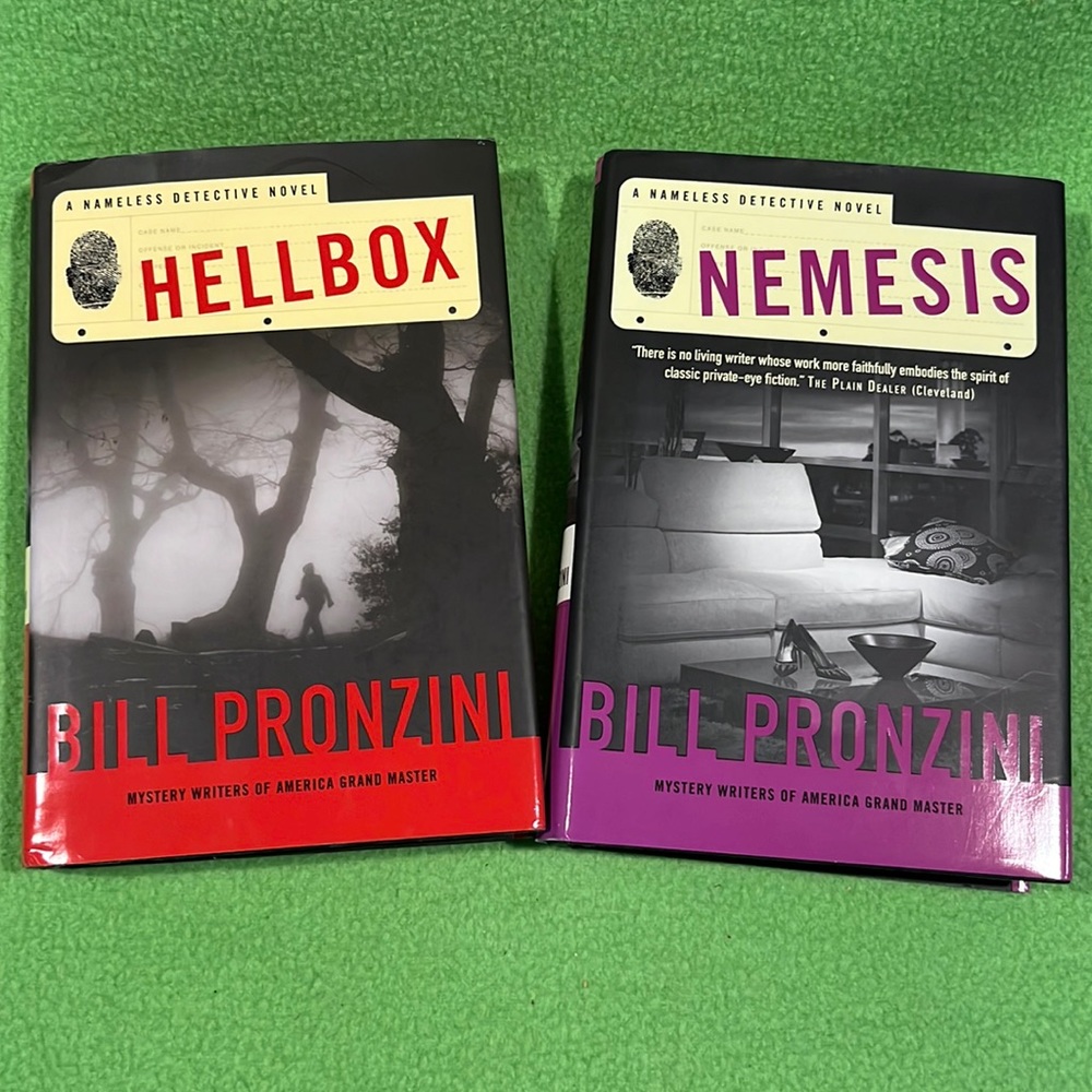 Bill Pronzini Hellbox & Nemesis HC/DJ Books